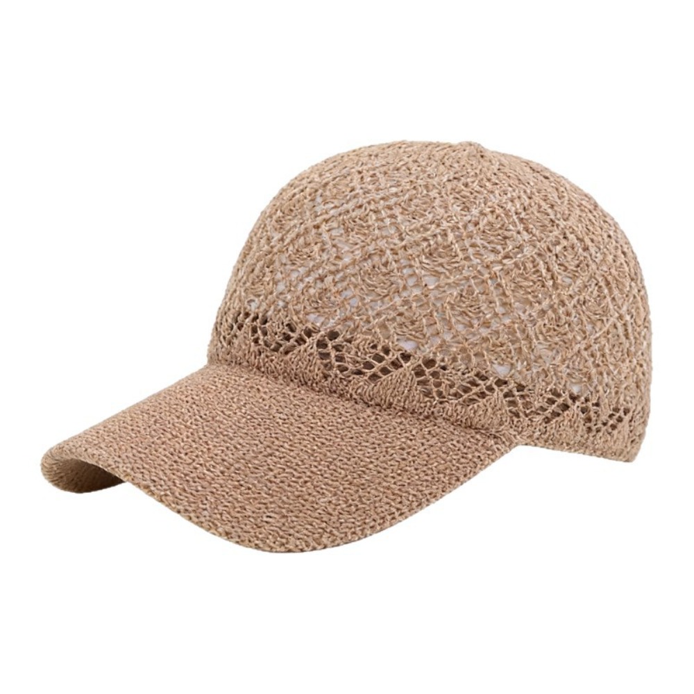 Baseball Cap Structured - 新しい中空薄型野球帽通気性のある無地カジュアルキャップ調節可能なメッシュ軽量日焼け防止帽子旅行休暇
