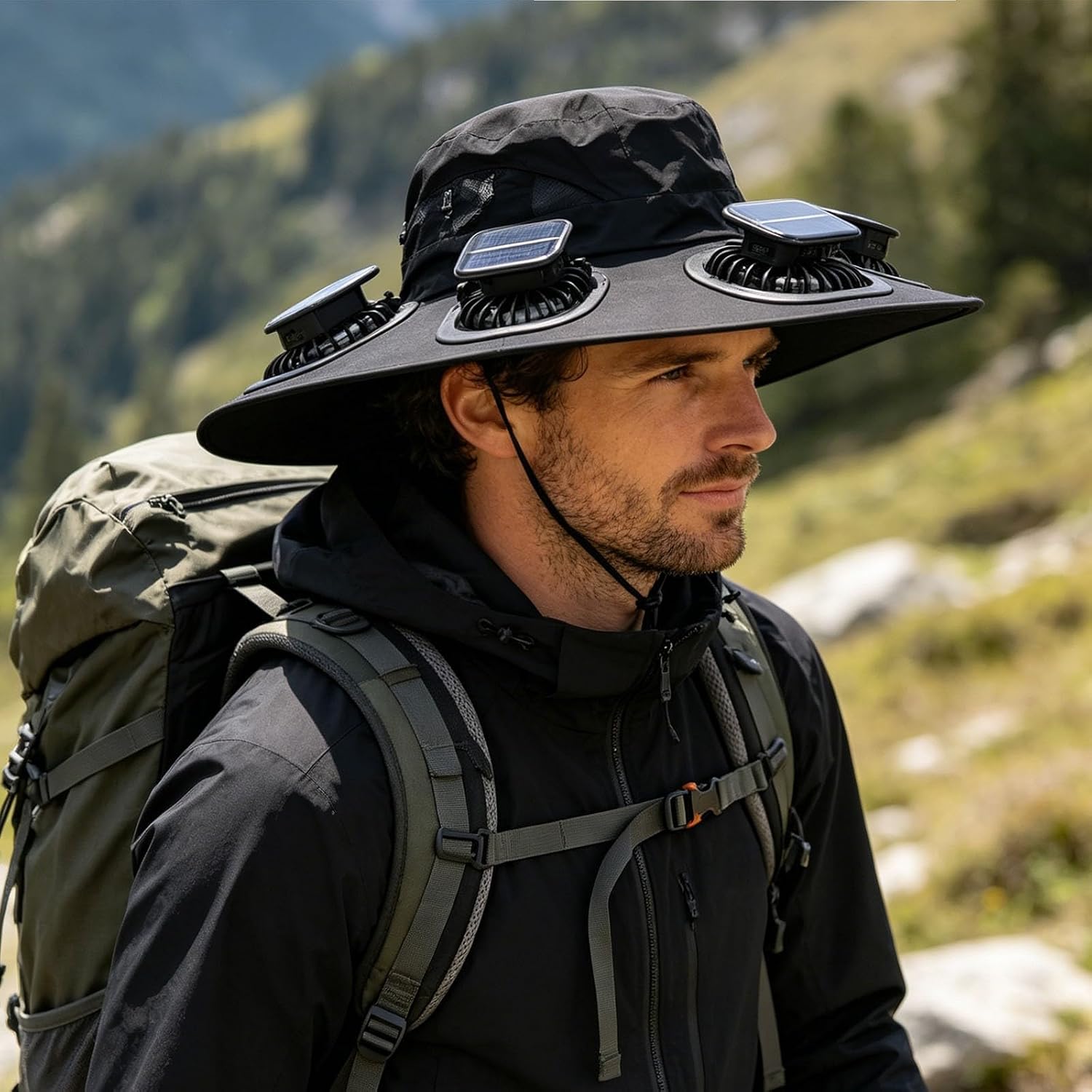 2026年ホットサマー6ファンバイザーキャップソーラーファン - Sun Hat Wide Brim のレビューと価格