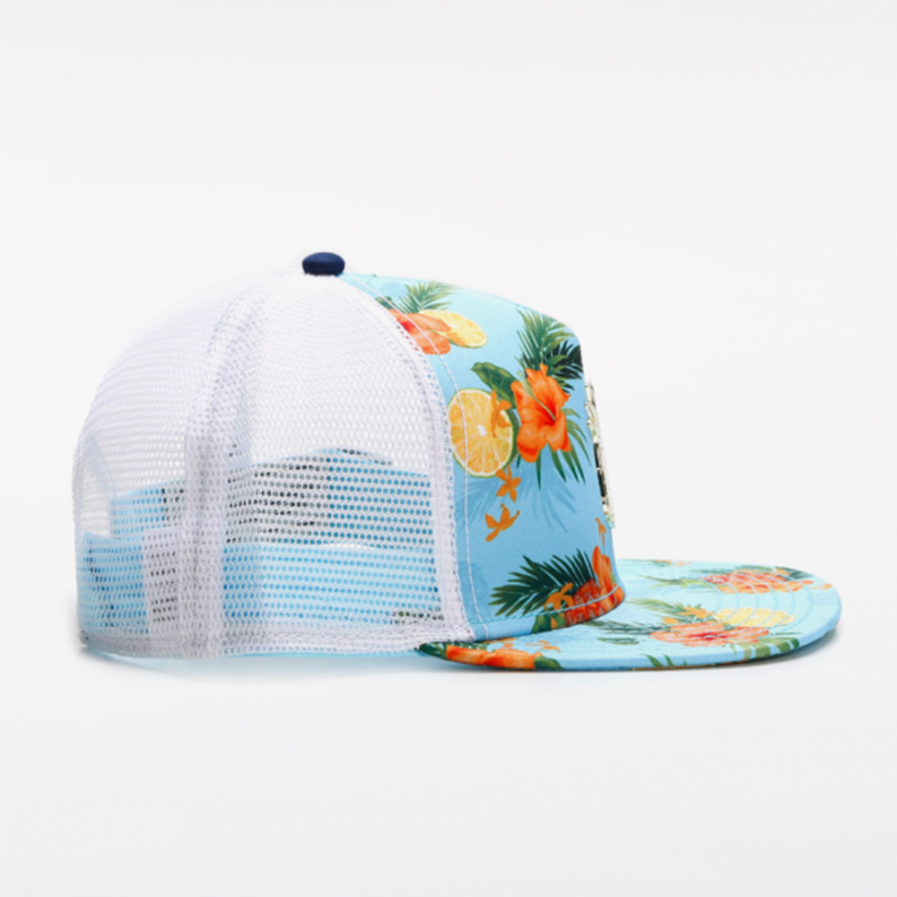 ファッショナブルな多機能ハット トロピカルフルーツ花柄プリン - Snapback Hat Flat のレビューと価格