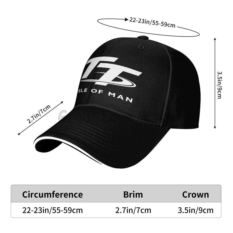 マン島TTレース バイクプリント ベースボールキャップ ヴィ - Golf Cap Dad のレビューと価格