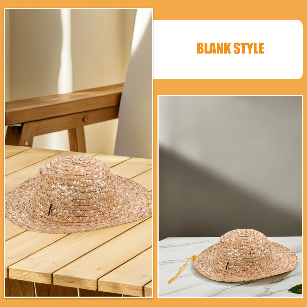 2個セット 子供用麦わら帽子 ナチュラルカラー 広いつば 日 - Sun Hat Wide Brim のレビューと価格