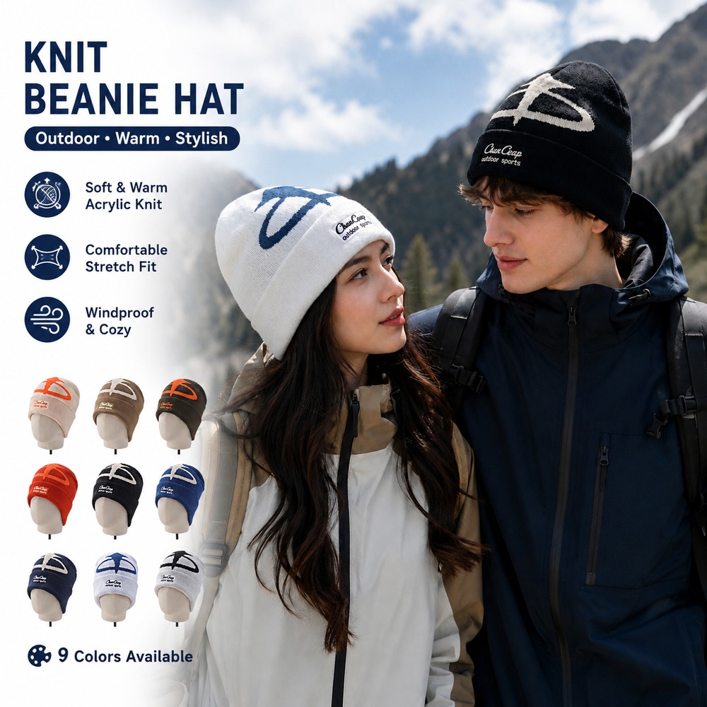 男女兼用冬用ニットビーニーハット 暖かく柔らかく伸縮性のある - Beanie Cuffed Knit のレビューと価格
